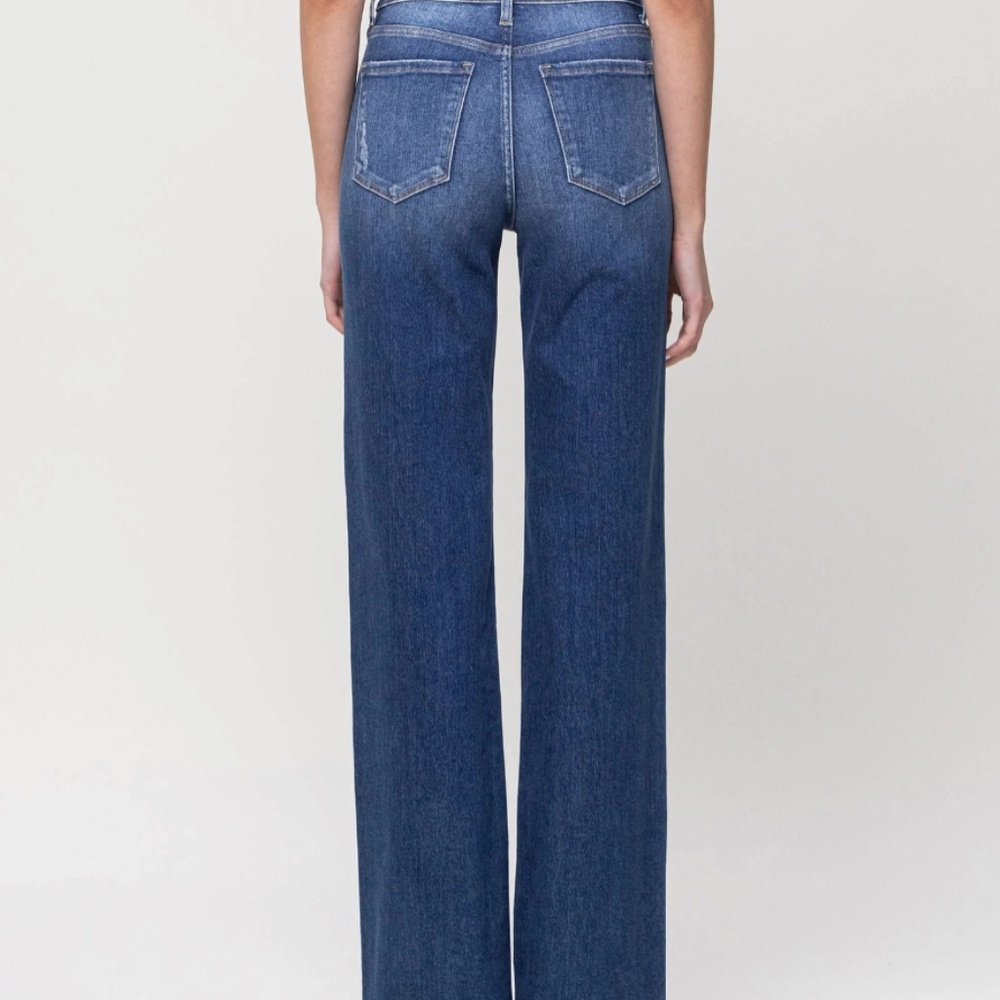 HIGH RISE WIDE LEG JEANS - Picture 3 of 6